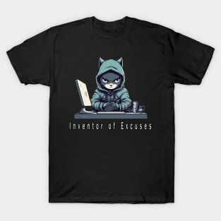 Gaming Gamer IT Cat Level Up Game Over Insider Vibes T-Shirt